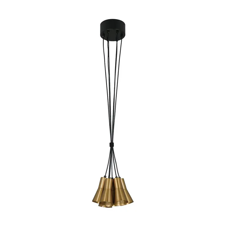 Lampara Colgante Metal Amarillo