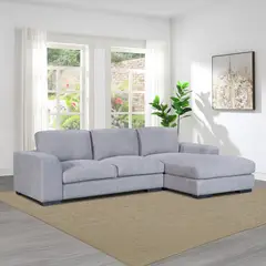 JUST HOME COLLECTION - Seccional 4 cuerpos Nube 293x89x178 cm Acero