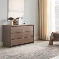 JUST HOME COLLECTION - Cómoda 6 Cajón(es) Grecia 126x45x80 cm