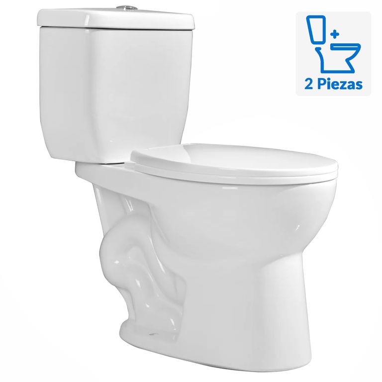 Sanitario Two piece a Piso 30,5 cm 6 Litros Dual Blanco