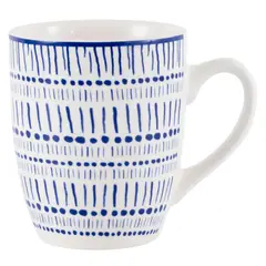 JUST HOME COLLECTION - Mug 480 ml Porcelana Etnico Profundo Azul