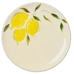 JUST HOME COLLECTION - Plato 20.5 cm Cerámica Limón Amarillo