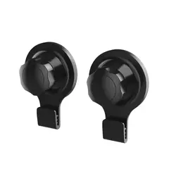 JUST HOME COLLECTION - Set de 2 ganchos de succión negro