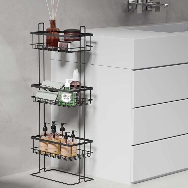 Organizador piso 3 niveles negro