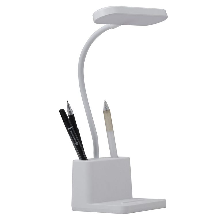 Lámpara Escritorio Led Usb IRIS Blanco x30 cm