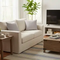 JUST HOME COLLECTION - Set 2 Cojínes Beige 45x45 cm