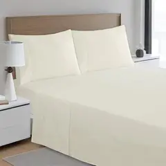 JUST HOME COLLECTION - Juego de Sábanas 180 Hilos 100% Algodón