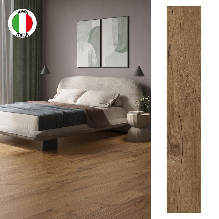 Porcelanato 20x120 cm Mogano Café 1.44 m2