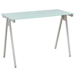 JUST HOME COLLECTION - Escritorio Vidrio Blanco 110x76x50 cm