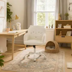 JUST HOME COLLECTION - Silla PC Ergonómica AFUYU-BG Blanco