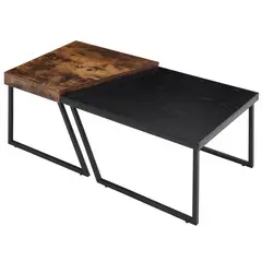 JUST HOME COLLECTION - Mesa de Centro Archie Café oscuro 120x60x46 cm