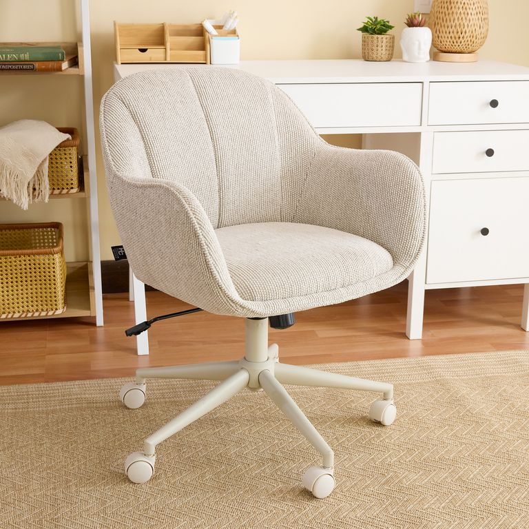 Silla Escritorio Lucia Beige 58x80x59 cm