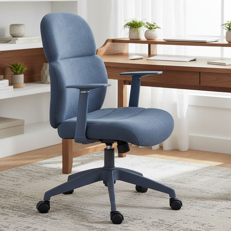 Silla Escritorio Martina Azul 58X93X59 Cm