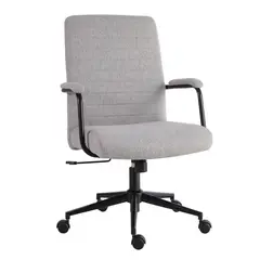 JUST HOME COLLECTION - Silla Escritorio Angela Gris 60x104,5x63 cm