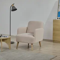 JUST HOME COLLECTION - Poltrona 1 cuerpo Cleon 67x79x72 cm Beige