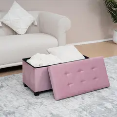 JUST HOME COLLECTION - Banqueta Barney rosado 38x76x38 cm