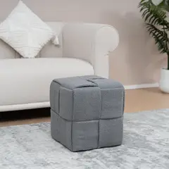 JUST HOME COLLECTION - Puff Zoe 38x38x40 cm gris