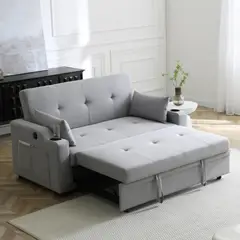 JUST HOME COLLECTION - Sofá Cama 2 Cuerpos Pacerati Con Posavasos 140X90X49 Cm