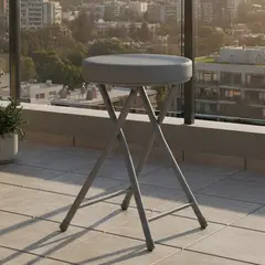 JUST HOME COLLECTION - Piso/butaco Gris 49x30x30 cm