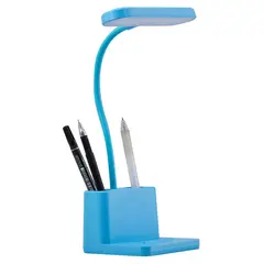 JUST HOME COLLECTION - Lámpara Escritorio Led Usb IRIS Azul 10x30 cm