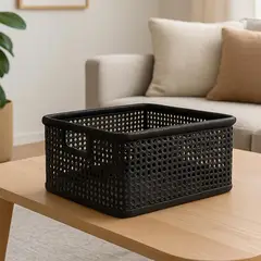JUST HOME COLLECTION - Canasta 46x31x20 cm 27 l Negro