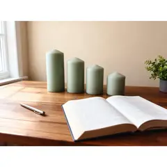 JUST HOME COLLECTION - Set 4 velas pilar color surtido