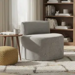 JUST HOME COLLECTION - Poltrona 1 cuerpo Compres 80x66x80 cm Gris