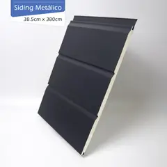 HOLZTEK - Siding Metalico 16 mm 0,385X3,8 mt Gris