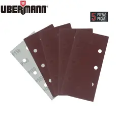UBERMANN - Lijas de velcro 1/3 grano 180 5 Unidades