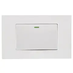 HALUX - Interruptor Conmutador Sencillo Teclon Wh