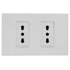 HALUX - Toma Doble Chl 10/16 Andromeda Wh