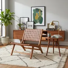 JUST HOME COLLECTION - Poltrona 1 cuerpo Decorativa 75x71.5x65 cm Café