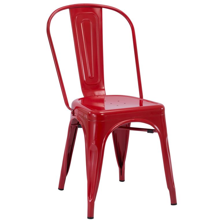 Silla Tolix Rojo 85x44x51 cm