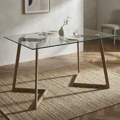 JUST HOME COLLECTION - Mesa de Comedor Glata Café 80x75x120 cm