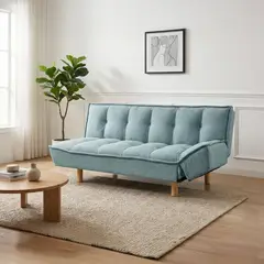 JUST HOME COLLECTION - Futón Boreal Azul 182x87x87 cm