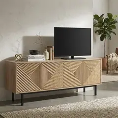 JUST HOME COLLECTION - Mesa de TV 70 " Alba Café 159x60.7x39 cm