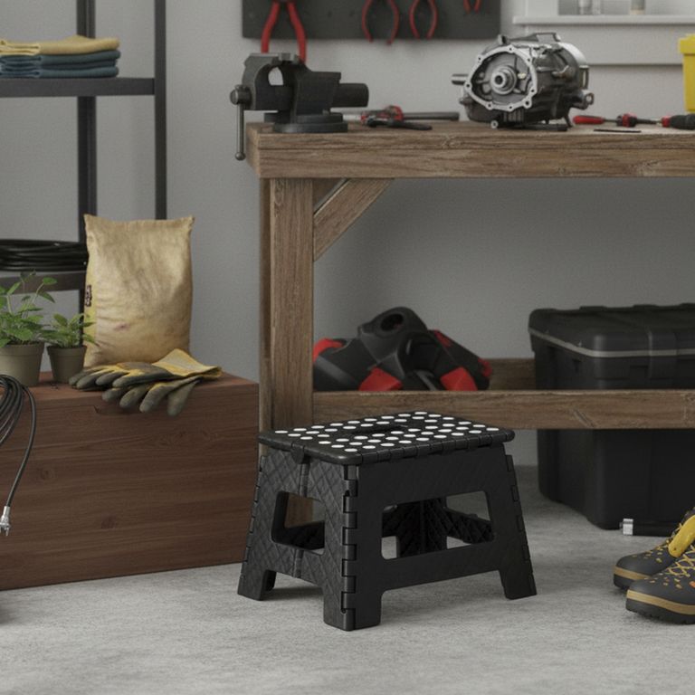 Piso plegable Oxi Negro 21.6x31.5x25.4 cm
