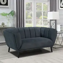 JUST HOME COLLECTION - Sofá 2 cuerpos Murano 157x76x88 cm Gris