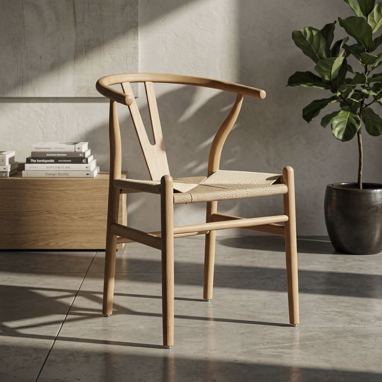 Silla Wishbone Café 75x44x58 cm