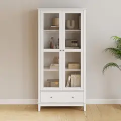 JUST HOME COLLECTION - Vitrina Nora 40x90x190 cm blanco