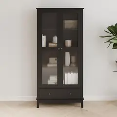 JUST HOME COLLECTION - Vitrina Nora 40x90x190 cm Negro