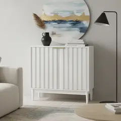 JUST HOME COLLECTION - Arrimo Noir Blanco 80x36x81 cm