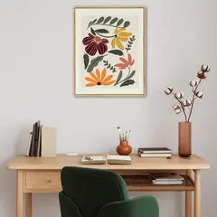 JUST HOME COLLECTION - Cuadro Flores Amarilla 40x50 cm