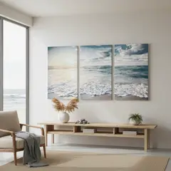 JUST HOME COLLECTION - Set de 3 Cuadros Beach Paisa 40x60 cm