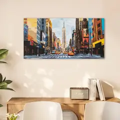 JUST HOME COLLECTION - Cuadro Vista Empire 120x60 cm