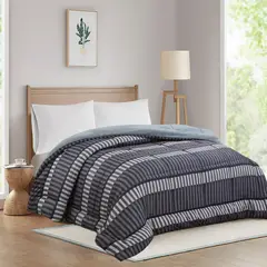 JUST HOME COLLECTION - Plumón 2 Plazas Sherpa Lineas