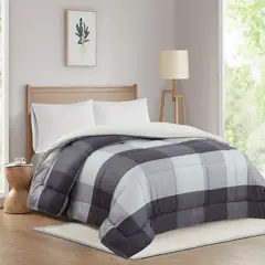 JUST HOME COLLECTION - Plumón 1,5 Plazas Sherpa Cuadrillé