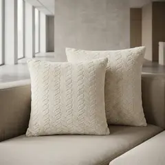 JUST HOME COLLECTION - Set 2 Cojines Decorativos Suave 40x40cm