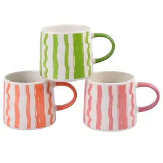 JUST HOME COLLECTION - Taza 439 ml Porcelana Terra Soft Colores Surtidos