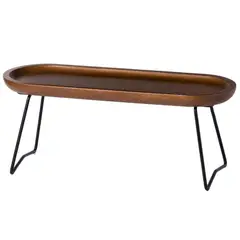 JUST HOME COLLECTION - Bandeja Madera Rectangular 12.8x35.5 cm Café